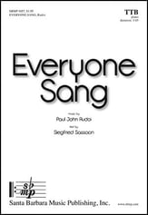 Everyone Sang TTB choral sheet music cover